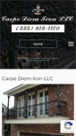 Mobile Screenshot of carpediemiron.com
