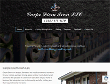 Tablet Screenshot of carpediemiron.com